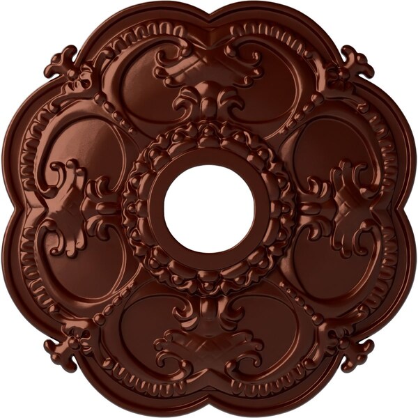 Ekena Millwork Rotherham Ceiling Medallion (Fits Canopies up to 3 1/2"), 18"OD x 3 1/2"ID x 1 1/2"P, Antique Copper CM17ROACS - main